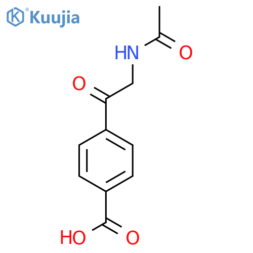 4-(2-Acetamidoacetyl)benzoic acid structure