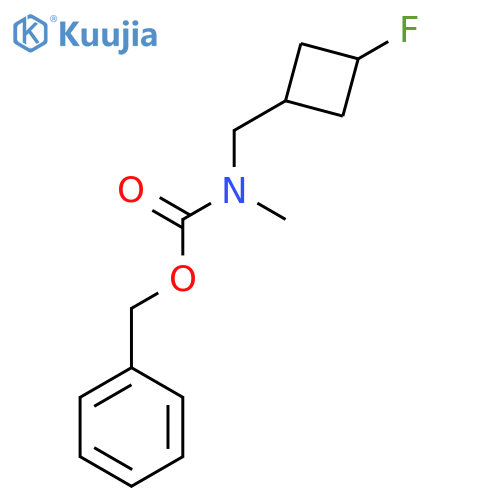 benzyl N-[(3-fluorocyclobutyl)methyl]-N-methylcarbamate structure