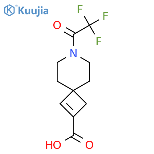 7-(2,2,2-trifluoroacetyl)-7-azaspiro3.5non-1-ene-2-carboxylic acid structure