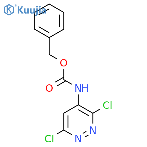 benzyl N-(3,6-dichloropyridazin-4-yl)carbamate structure