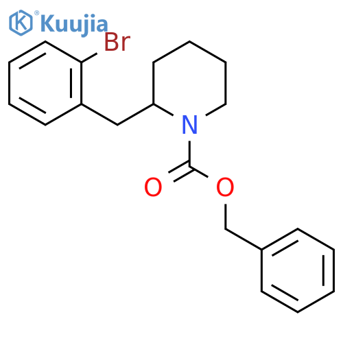 benzyl 2-(2-bromophenyl)methylpiperidine-1-carboxylate structure