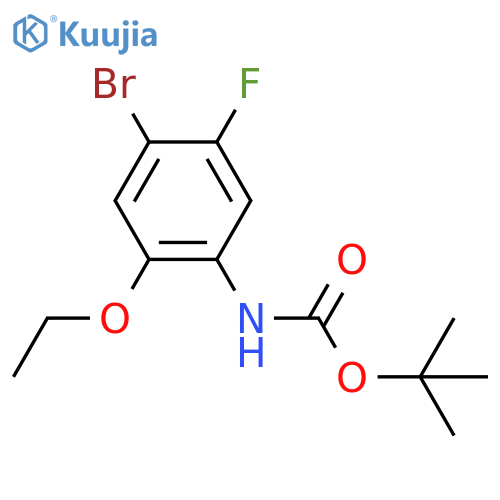 tert-butyl N-(4-bromo-2-ethoxy-5-fluorophenyl)carbamate structure