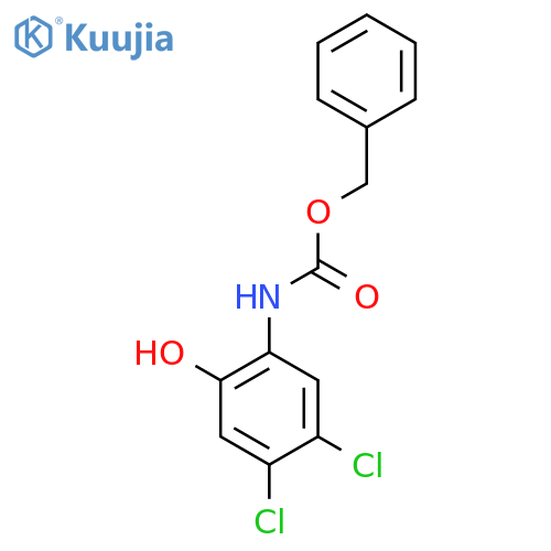 benzyl N-(4,5-dichloro-2-hydroxyphenyl)carbamate structure