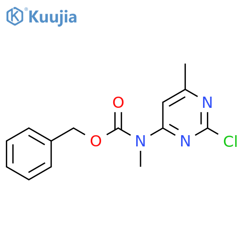 benzyl N-(2-chloro-6-methylpyrimidin-4-yl)-N-methylcarbamate structure