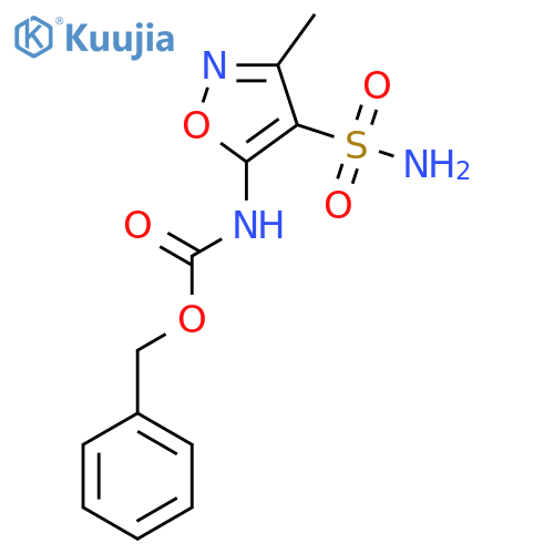 benzyl N-(3-methyl-4-sulfamoyl-1,2-oxazol-5-yl)carbamate structure