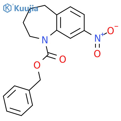 benzyl 8-nitro-2,3,4,5-tetrahydro-1H-1-benzazepine-1-carboxylate structure