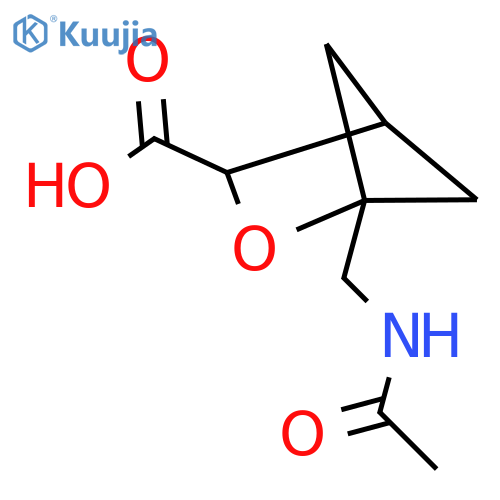 1-(acetamidomethyl)-2-oxabicyclo2.1.1hexane-3-carboxylic acid structure
