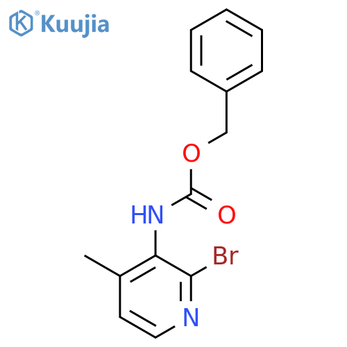 benzyl N-(2-bromo-4-methylpyridin-3-yl)carbamate structure