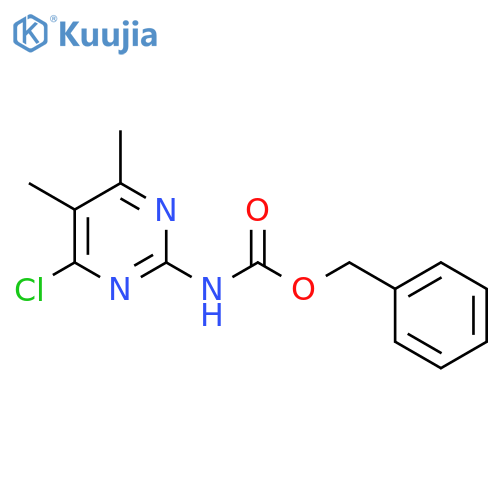 benzyl N-(4-chloro-5,6-dimethylpyrimidin-2-yl)carbamate structure