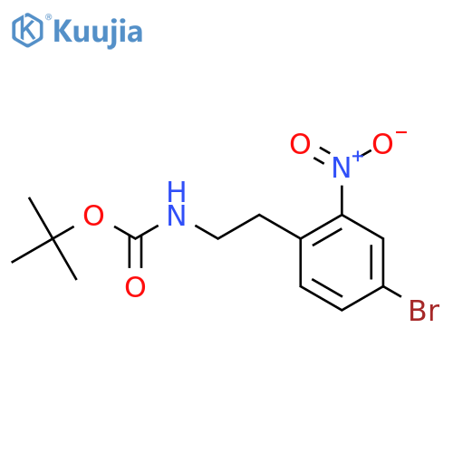 tert-butyl N-[2-(4-bromo-2-nitrophenyl)ethyl]carbamate structure