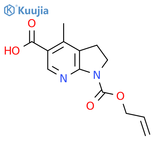 4-methyl-1-(prop-2-en-1-yloxy)carbonyl-1H,2H,3H-pyrrolo2,3-bpyridine-5-carboxylic acid structure