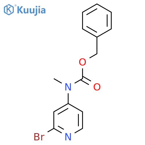 benzyl N-(2-bromopyridin-4-yl)-N-methylcarbamate structure