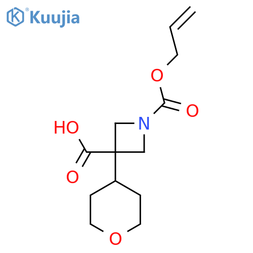 3-(oxan-4-yl)-1-(prop-2-en-1-yloxy)carbonylazetidine-3-carboxylic acid structure