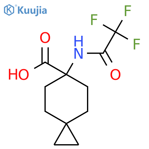 6-(2,2,2-Trifluoroacetamido)spiro[2.5]octane-6-carboxylic acid structure
