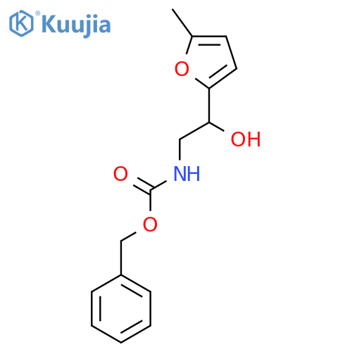 benzyl N-[2-hydroxy-2-(5-methylfuran-2-yl)ethyl]carbamate structure