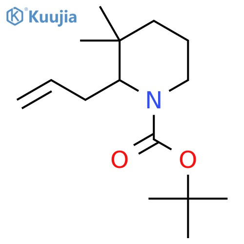 Tert-butyl 3,3-dimethyl-2-(prop-2-en-1-yl)piperidine-1-carboxylate structure