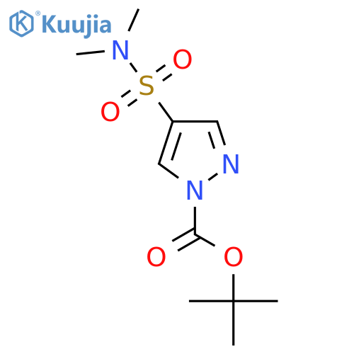 tert-butyl 4-(dimethylsulfamoyl)-1H-pyrazole-1-carboxylate structure