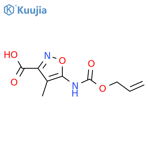 4-methyl-5-{(prop-2-en-1-yloxy)carbonylamino}-1,2-oxazole-3-carboxylic acid structure