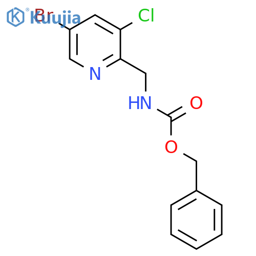 benzyl N-(5-bromo-3-chloropyridin-2-yl)methylcarbamate structure