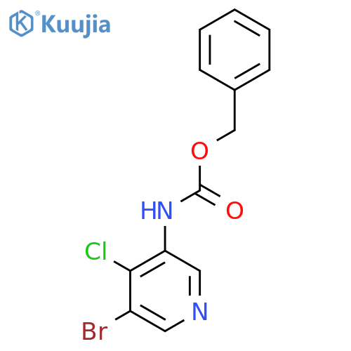 benzyl N-(5-bromo-4-chloropyridin-3-yl)carbamate structure