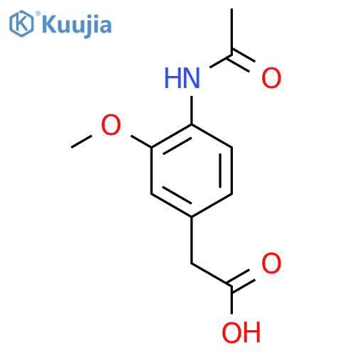 2-(4-Acetamido-3-methoxyphenyl)acetic acid structure