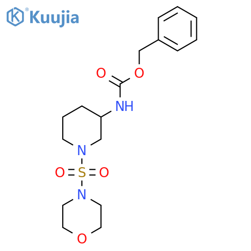 benzyl N-1-(morpholine-4-sulfonyl)piperidin-3-ylcarbamate structure