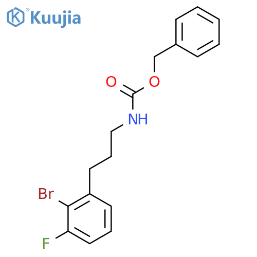 benzyl N-3-(2-bromo-3-fluorophenyl)propylcarbamate structure