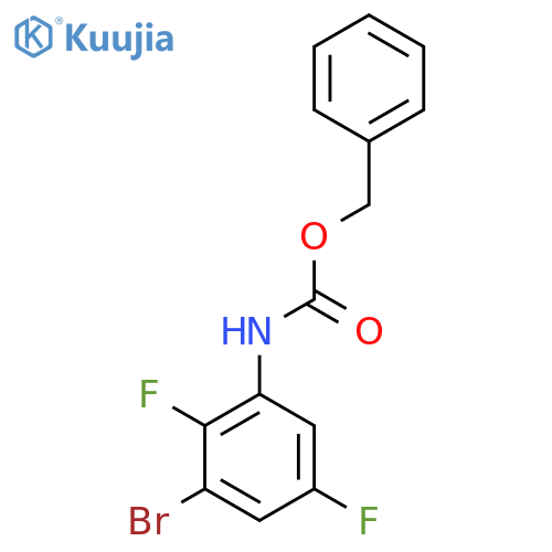 benzyl N-(3-bromo-2,5-difluorophenyl)carbamate structure