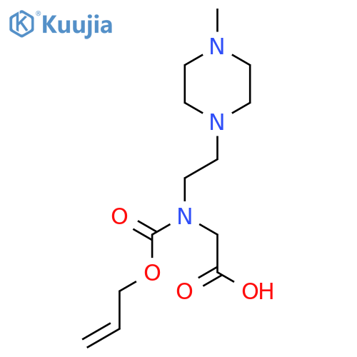 2-{2-(4-methylpiperazin-1-yl)ethyl(prop-2-en-1-yloxy)carbonylamino}acetic acid structure