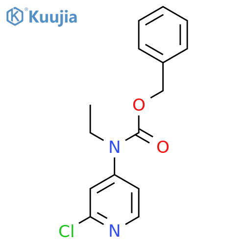 benzyl N-(2-chloropyridin-4-yl)-N-ethylcarbamate structure
