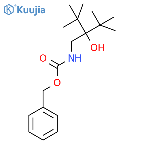 benzyl N-(2-tert-butyl-2-hydroxy-3,3-dimethylbutyl)carbamate structure