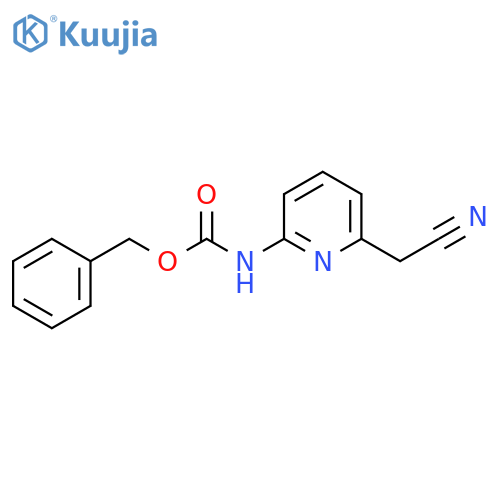 benzyl N-6-(cyanomethyl)pyridin-2-ylcarbamate structure