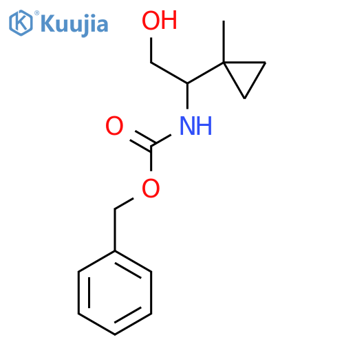 benzyl N-[2-hydroxy-1-(1-methylcyclopropyl)ethyl]carbamate structure