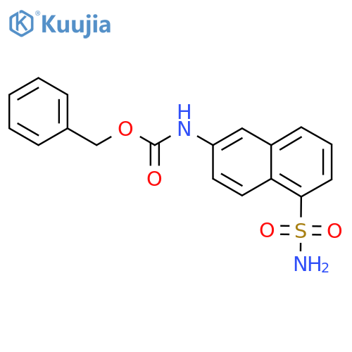 benzyl N-(5-sulfamoylnaphthalen-2-yl)carbamate structure