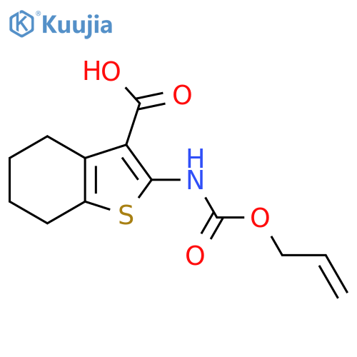 2-{[(Prop-2-en-1-yloxy)carbonyl]amino}-4,5,6,7-tetrahydro-1-benzothiophene-3-carboxylic acid structure