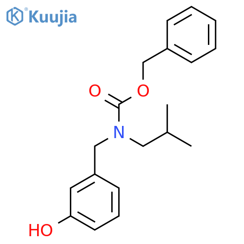 benzyl N-(3-hydroxyphenyl)methyl-N-(2-methylpropyl)carbamate structure