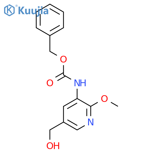 benzyl N-[5-(hydroxymethyl)-2-methoxypyridin-3-yl]carbamate structure