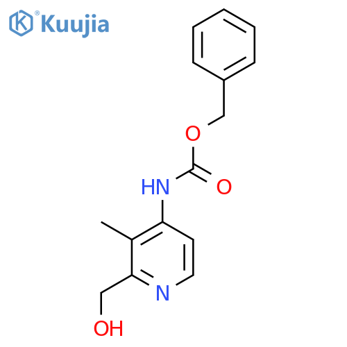 benzyl N-[2-(hydroxymethyl)-3-methylpyridin-4-yl]carbamate structure