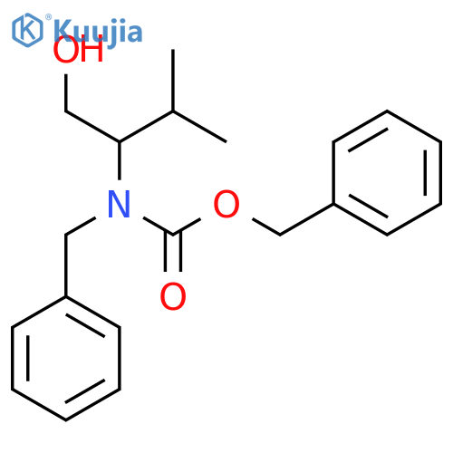 benzyl N-benzyl-N-(1-hydroxy-3-methylbutan-2-yl)carbamate structure