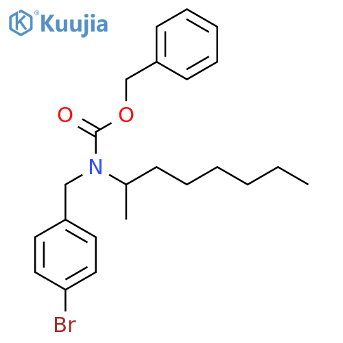 benzyl N-[(4-bromophenyl)methyl]-N-(octan-2-yl)carbamate structure