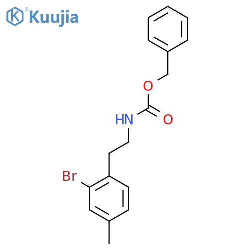 benzyl N-2-(2-bromo-4-methylphenyl)ethylcarbamate structure