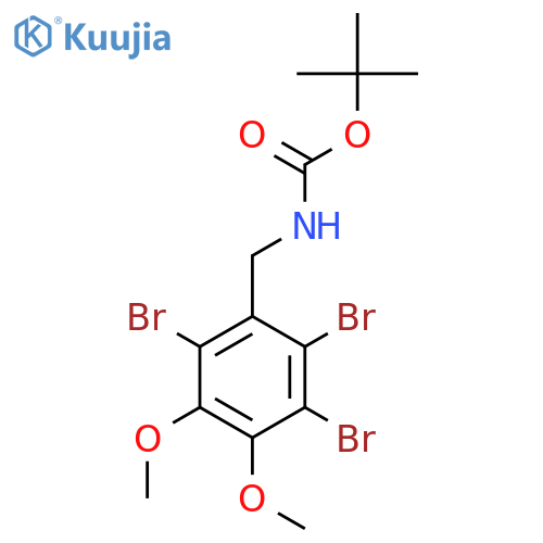tert-butyl N-(2,3,6-tribromo-4,5-dimethoxyphenyl)methylcarbamate structure