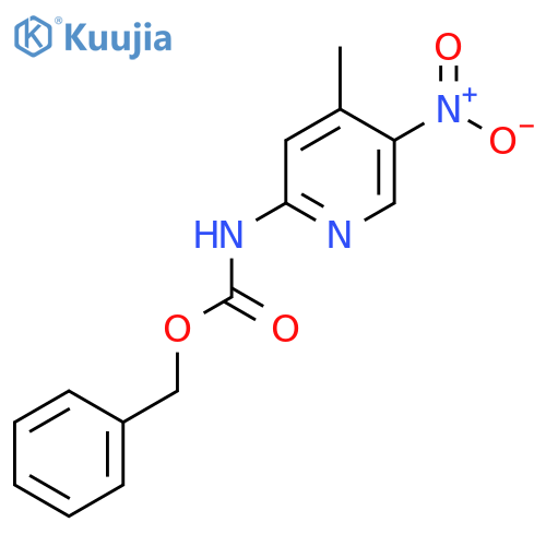 benzyl N-(4-methyl-5-nitropyridin-2-yl)carbamate structure