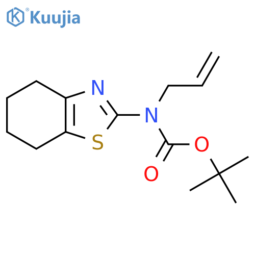tert-butyl N-(prop-2-en-1-yl)-N-(4,5,6,7-tetrahydro-1,3-benzothiazol-2-yl)carbamate structure