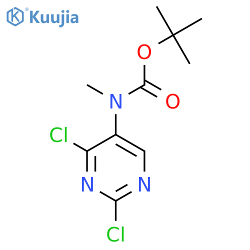tert-butyl N-(2,4-dichloropyrimidin-5-yl)-N-methylcarbamate structure