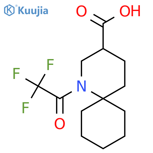 1-(2,2,2-trifluoroacetyl)-1-azaspiro5.5undecane-3-carboxylic acid structure