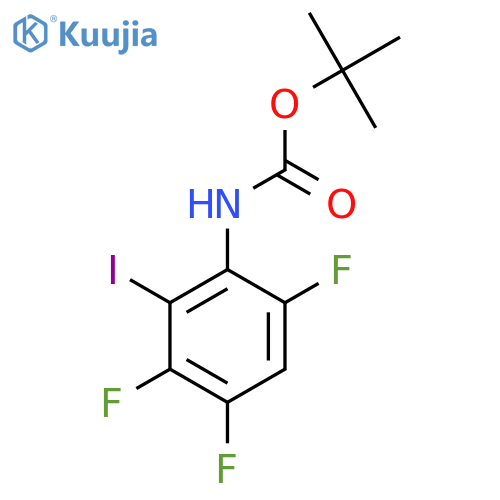 tert-butyl N-(3,4,6-trifluoro-2-iodophenyl)carbamate structure