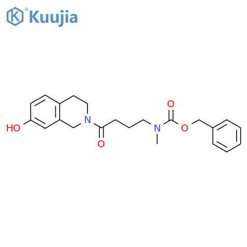 benzyl N-4-(7-hydroxy-1,2,3,4-tetrahydroisoquinolin-2-yl)-4-oxobutyl-N-methylcarbamate structure