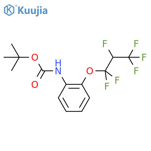 tert-butyl N-2-(1,1,2,3,3,3-hexafluoropropoxy)phenylcarbamate structure