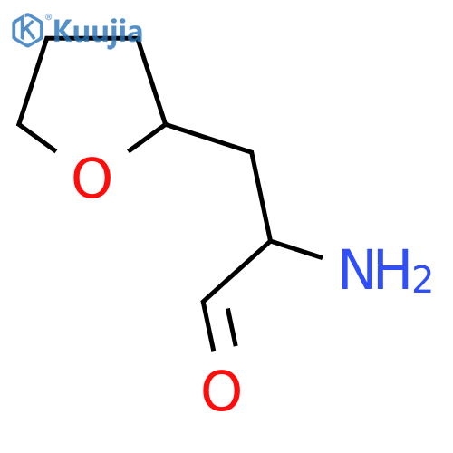 2-Amino-3-(oxolan-2-yl)propanal structure